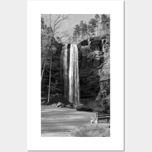 Toccoa Falls in Black and White Posters and Art